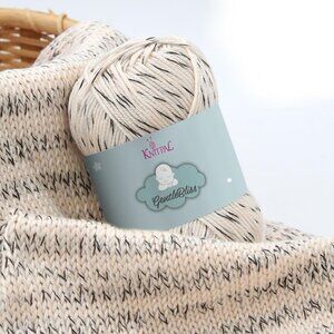 KnitPal Gentle Bliss Baby Acrylic Yarn Light Weight Cookies & Cream 8 Pack NEW